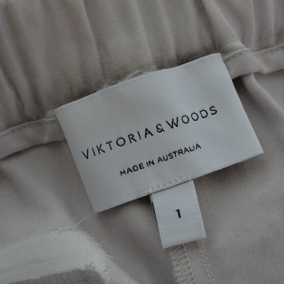 Viktoria & Woods Fenway Off-White Slouchy Pants Sz 4 - Picture 7 of 9